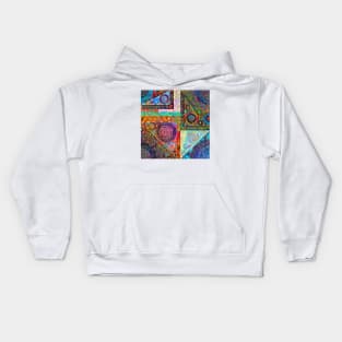 Neon Stained Glass Kids Hoodie